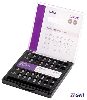 Набор керамических самолигирующих активных брекетов Venus-A 5-5 345H Upper/Lower MBT 022